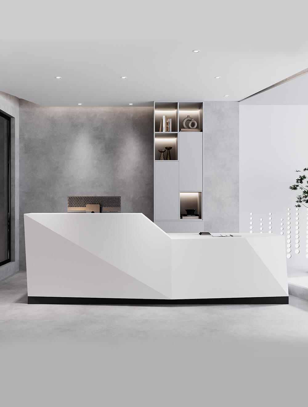 Diamond Contemporary Reception Desk